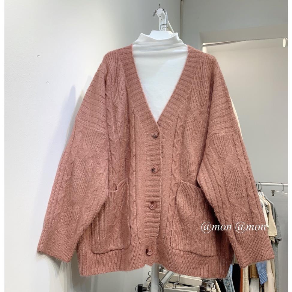 2012099 Áo cardigan len thừng - áo len thừng - cardigan len thời trang ulzzang freesize nhiều màu ..
