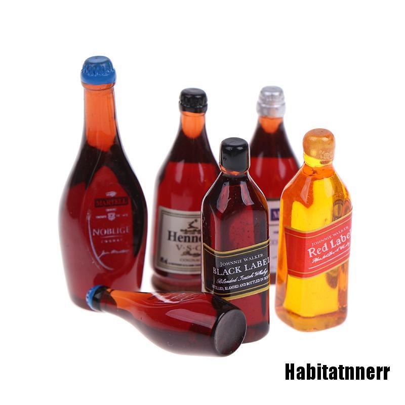 Set 10 Chai Rượu Whisky Mini Tỉ Lệ 1: 12 Trang Trí Nhà Búp Bê