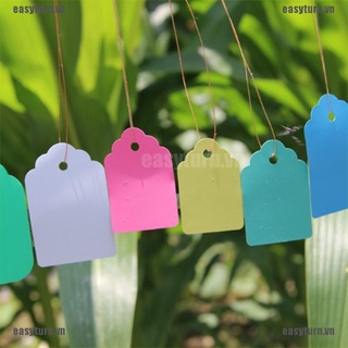 Set 100 thẻ nhựa ghi tên thực vật tiện dụng nhiều màu tùy chọn