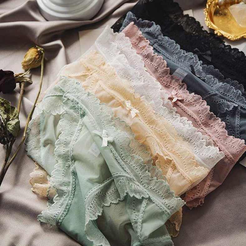 Quần Lót Ren Nữ Cao Cấp Sexy Co Dãn Mềm Mại Gợi Cảm Hàng Quảng Châu, Quần Lót Nữ Tàng Hình