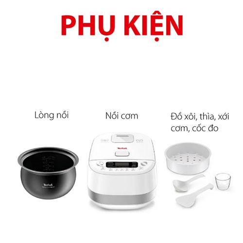 [Mã ELHADEV giảm 4% đơn 300K] Nồi cơm điện cao tần Tefal RK808168 - Hàng Chính Hãng