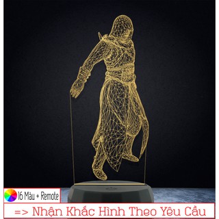 Đèn Led 3D NHÂN VẬT GAME – Qùa Tặng Độc Đáo,Trang Trí, Để Bàn,Phòng Ngủ, Thiết Kế Khắc Hình Theo Yêu Cầu