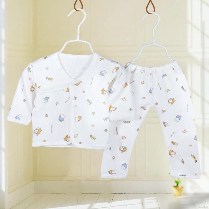 Set Đồ Ngủ Cotton Cho Bé Từ 0-3 Tháng Tuổi