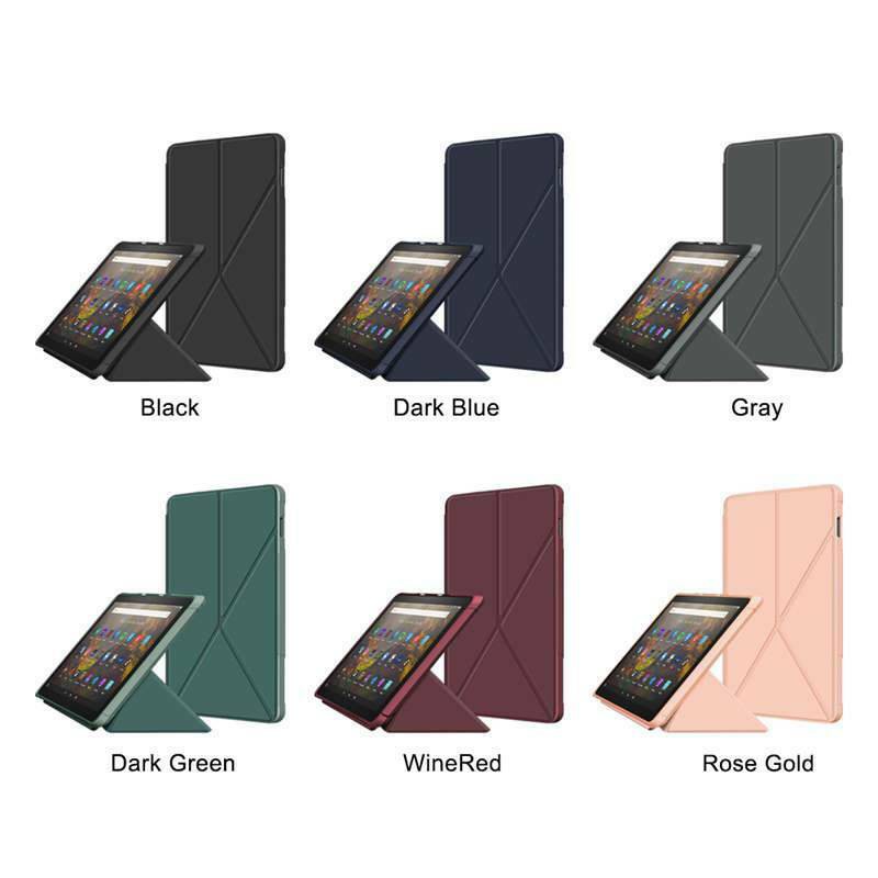 Bao da máy tính bảng nắp gập chống sốc thông minh cho Amazon Kindle Fire Hd 10 Plus 2021 11th 10.1"