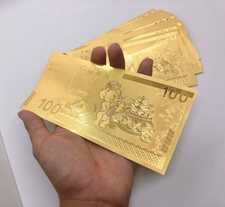 Combo 30 tờ tiền Plastic chuột vàng
