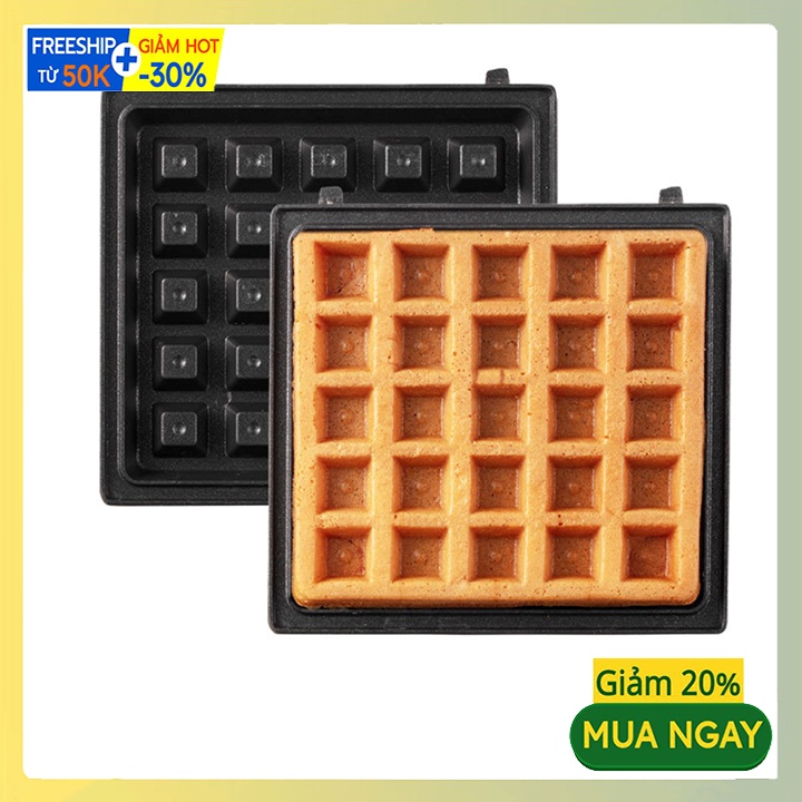 Khuôn bánh tổ ong vuông mini sử dụng máy làm bánh torsom [sẵn hàng]
