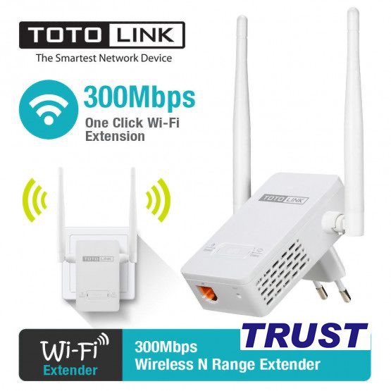 Totolink N 300Mbps Bộ mở rộng sóng wifi - EX200 - Hàng Chính Hãng