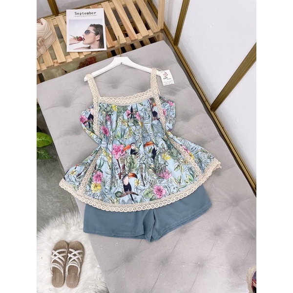 Set bộ 2s ren hoa xinh xắn