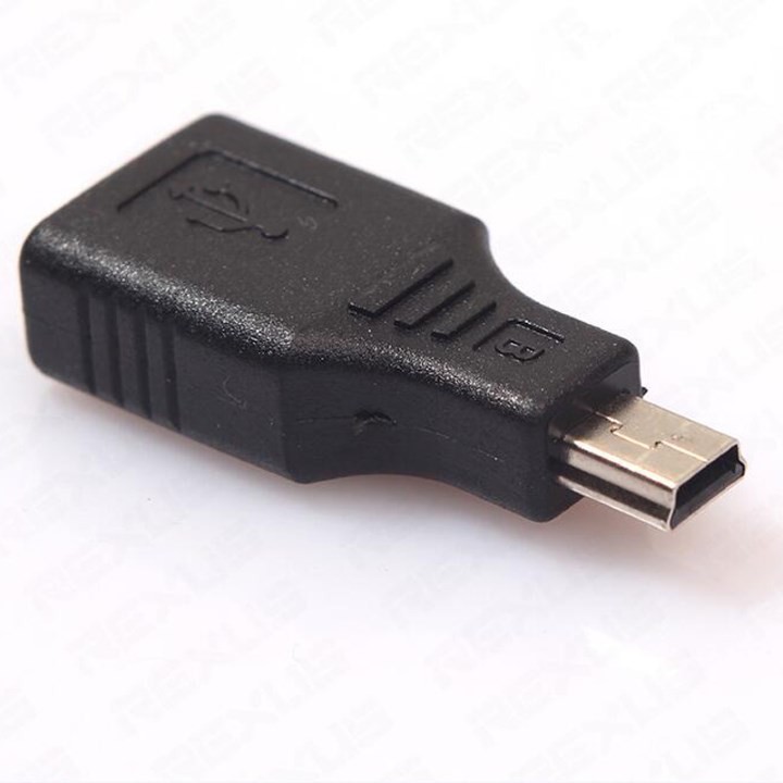 Đầu Otg Chuyển Đổi Mini Usb To Usb Chuyên Dùng Cho Ô Tô Để Nghe Nhạc, Truyền Dữ Liệu Máy Ảnh