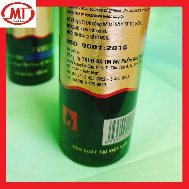 Gôm xịt tóc tạo kiểu dành cho Nam, xịt tóc tạo kiểu FAMILIAR chính hãng