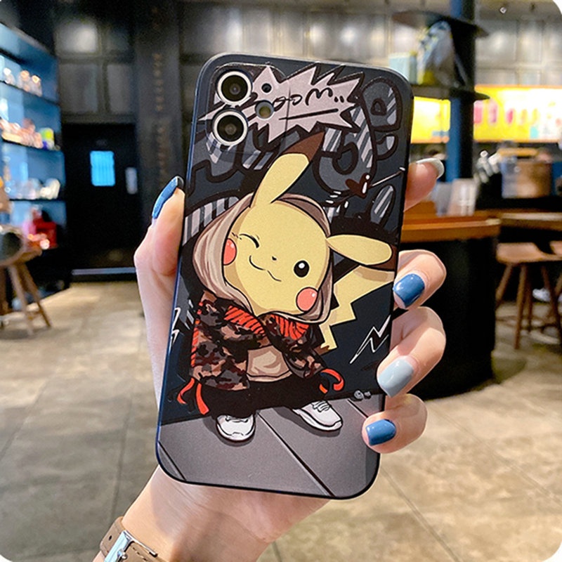 Ốp Điện Thoại Silicone In Hình Pikachu Cho iPhone XS Max SE2 2020 i8plus 13 8 11 6s X 6 7 Plus 12 Xr C