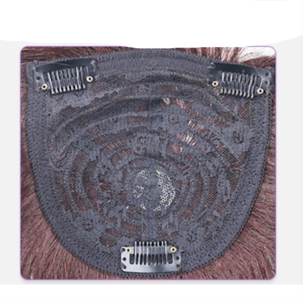 Bộ Tóc Giả Màu Xám Tự Nhiên 100% Cho Nữ