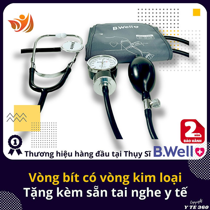 Máy đo huyết áp cơ b.well med 62 thụy sĩ - bwell y tế 360