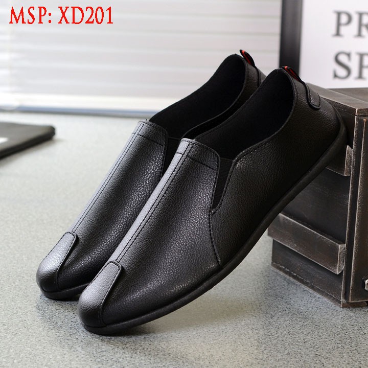 GIÀY LƯỜI NAM HÀN QUỐC FULL ĐEN : MSP - XD201