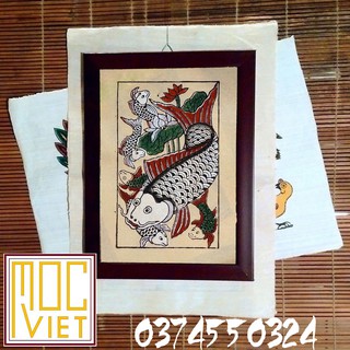 Tranh Đông Hồ Cá chép đàn