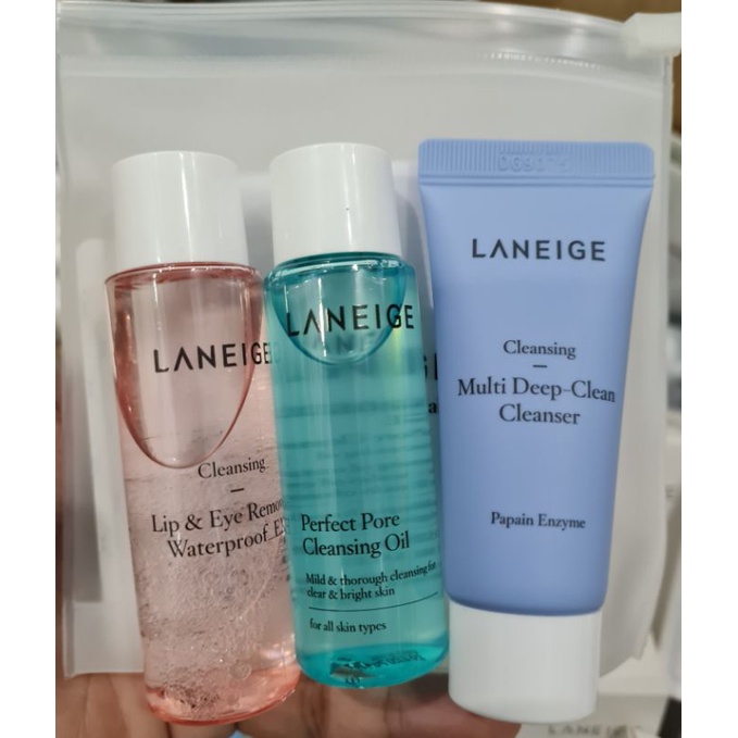 [ Hàng cty Date T07/2022] Bộ 3 làm sạch da Laneige New Cleasing Trial Kit