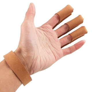 Găng tay bảo vệ ngón tay khi bắn cung 3 ngón bằng da