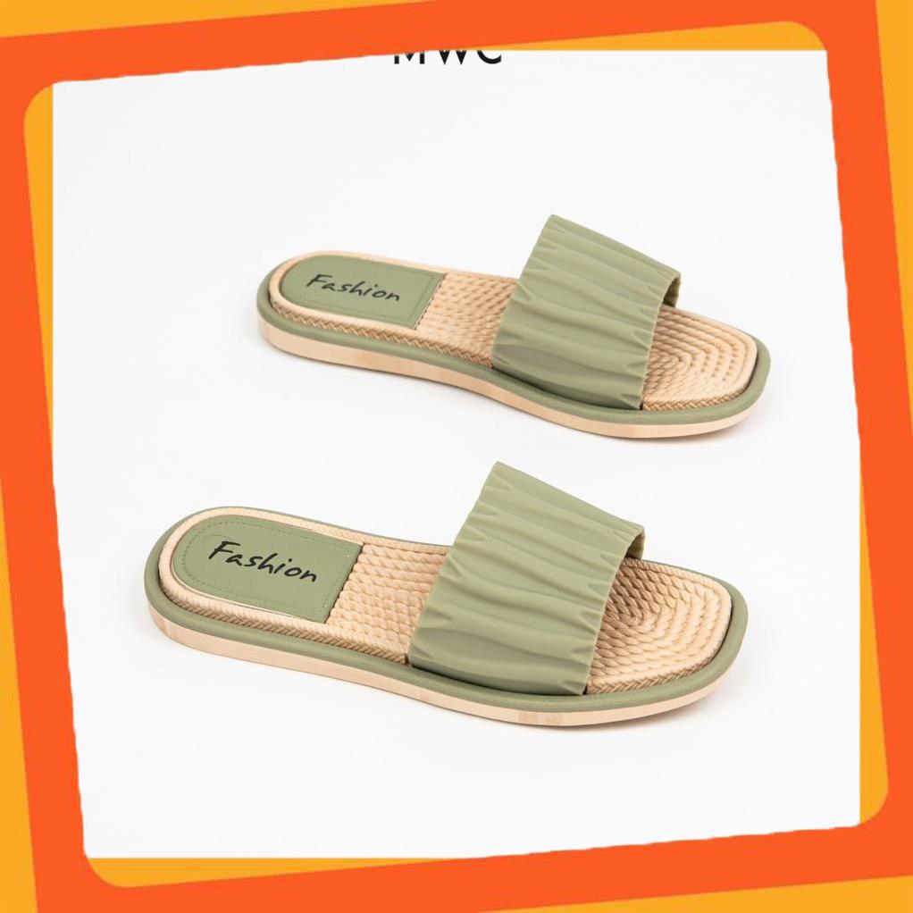 ⚡️ ⚡️ Dép nữ quai ngang bèo nhún xinh xắn MWC NUDE- 3431
