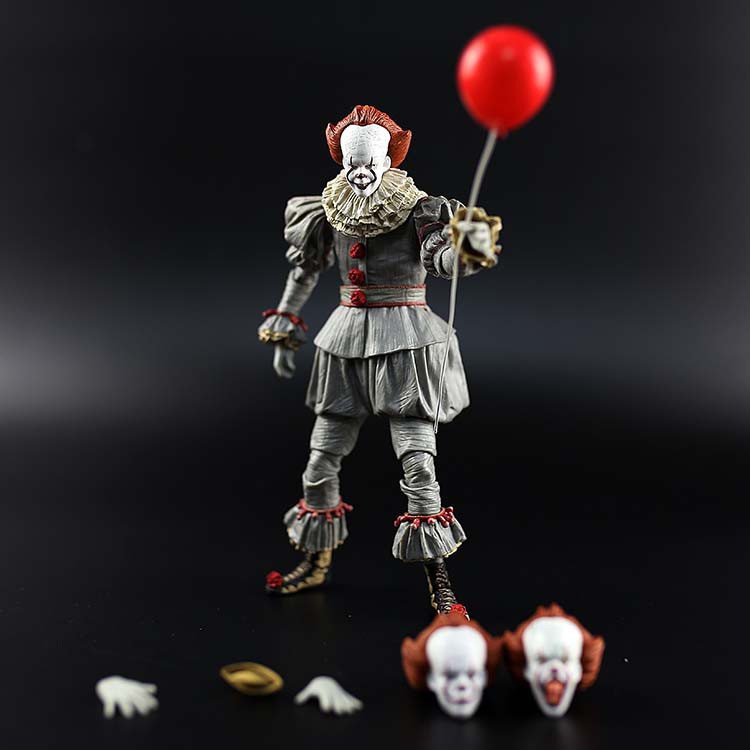 Mô Hình Hề Ma Quái IT Pennywise Có Khớp Cử Động Phong Cách Neca