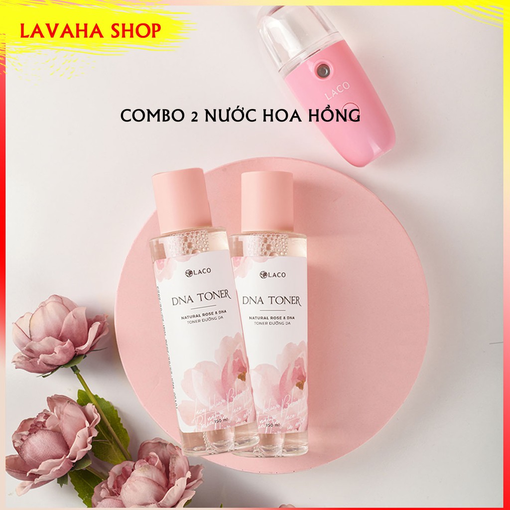 Combo 2 Toner DNA Cá Hồi Marosa Laco (Tặng Máy phun sương Nano cầm tay) - LAVAHA SHOP