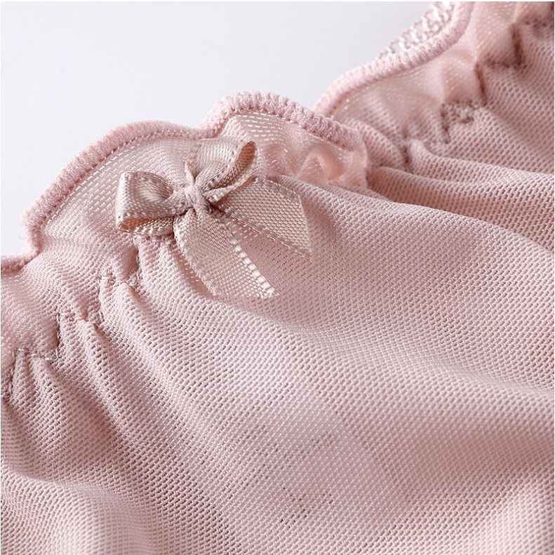 Quần lót nữ ren lưới đính nơ sexy kháng khuẩn thông hơi LADY KUTE QL22