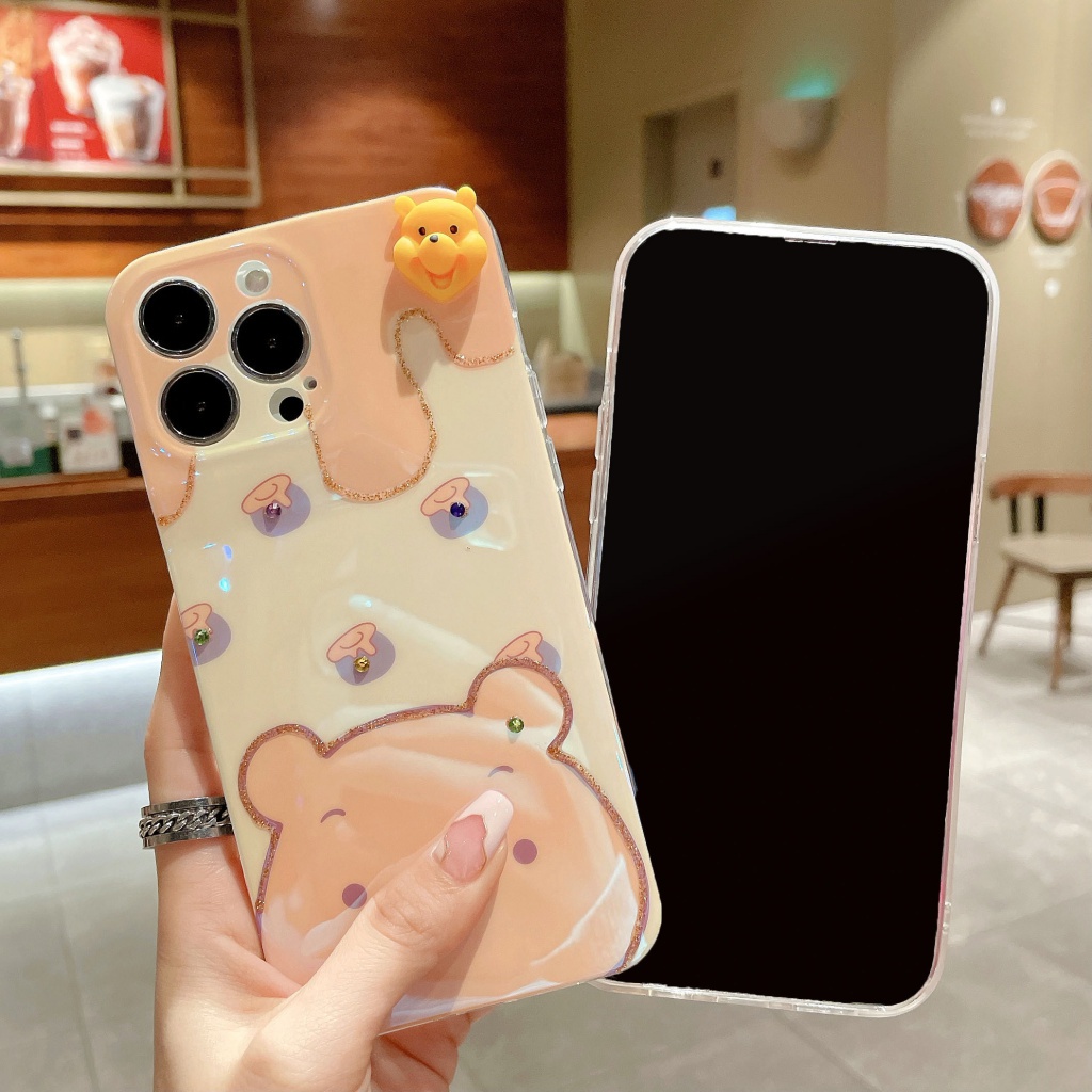 Ốp Điện Thoại In Hình Gấu Winnie Cho iPhone 7 8 Plus X XR XsMax 11 12 13 pro max