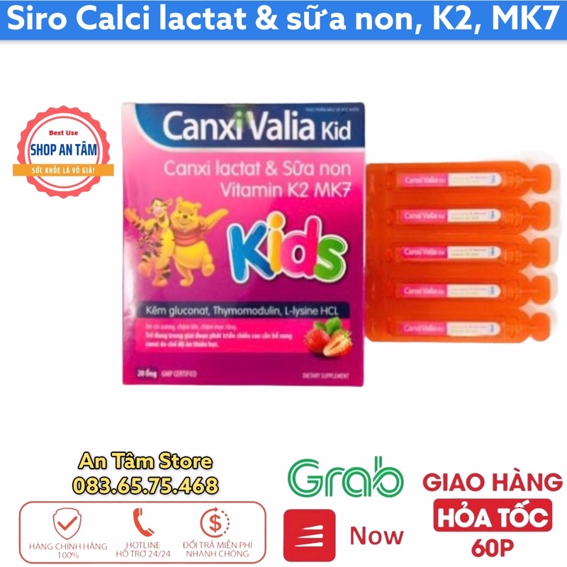 Canxi Valia Kid Hương dâu thơm ngon Tradiphar