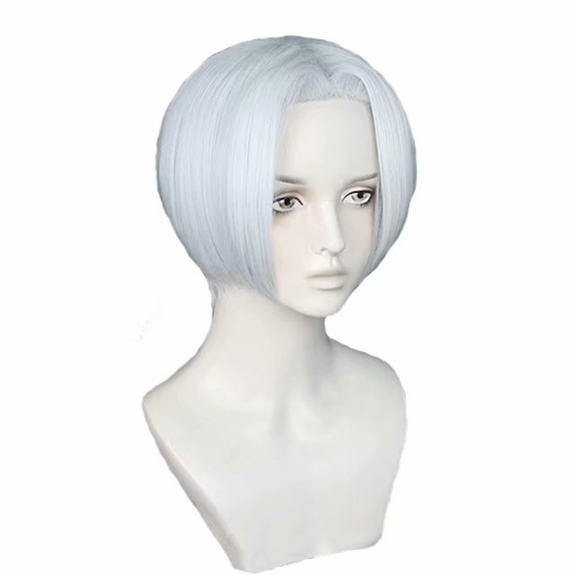 Bộ Tóc Giả Ngắn Màu Trắng Bạc Hóa Trang Nhân Vật Izana Kurokawa Phim Tokyo Ghoul