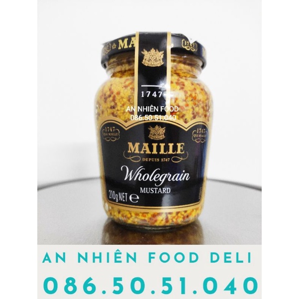 Sốt Mù Tạt Vàng Nguyên Hạt hiệu Maille