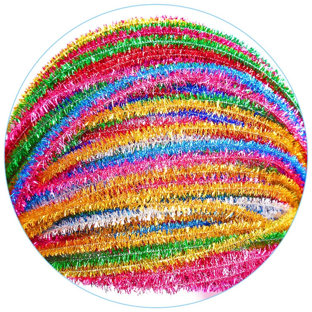 Jane Gậy Kim Tuyến Chenille Thân Len Torsion Hàng Mới