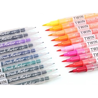 Set bút dạ nước 2 đầu TWIN duo brush water ink