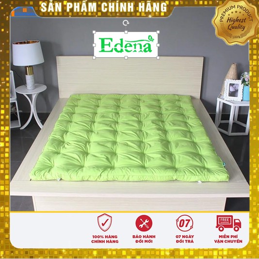 [ FREE SHIP] Tấm lót đệm, Tấm làm mềm đệm, Topper Deluxe Edena Xanh, Bảo Hành Một Đổi Một