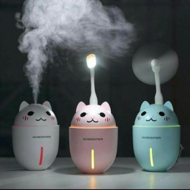 Máy phun sương mini kiêm quạt, đèn led 3.1