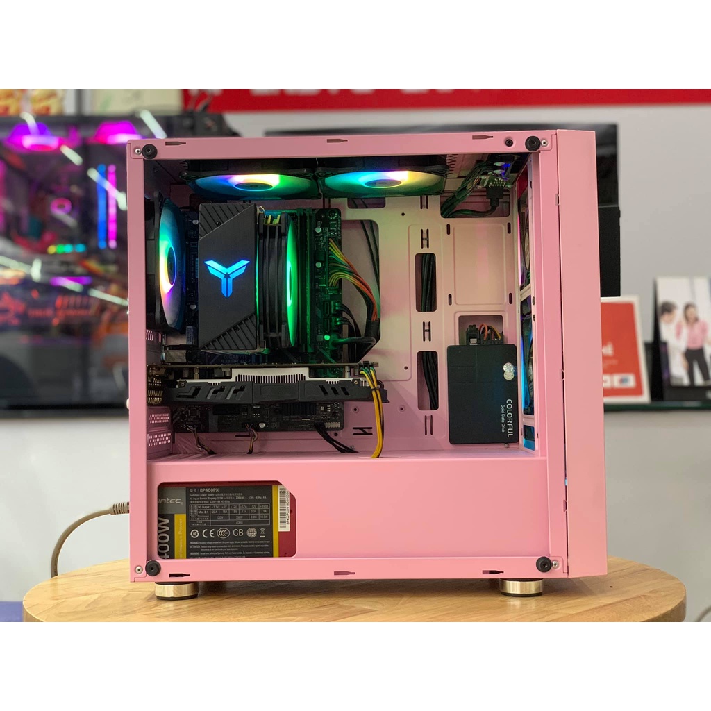 Thùng PC Gaming Queen (H310/i3-9100F/8GB/GTX1050Ti/160GB/250GB/400W) | BigBuy360 - bigbuy360.vn