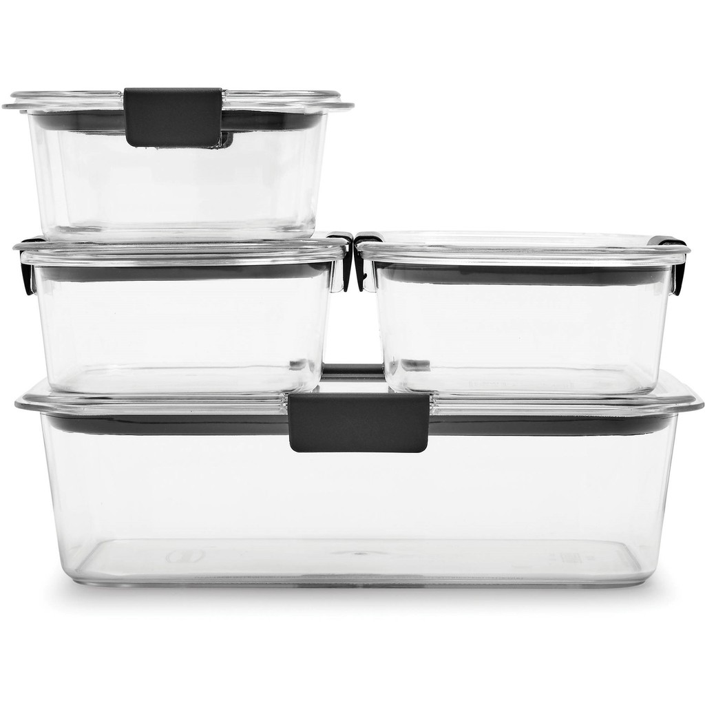 Hộp đựng thực phẩm Rubbermaid Brilliance, 1 set 10 chi tiết của Mỹ