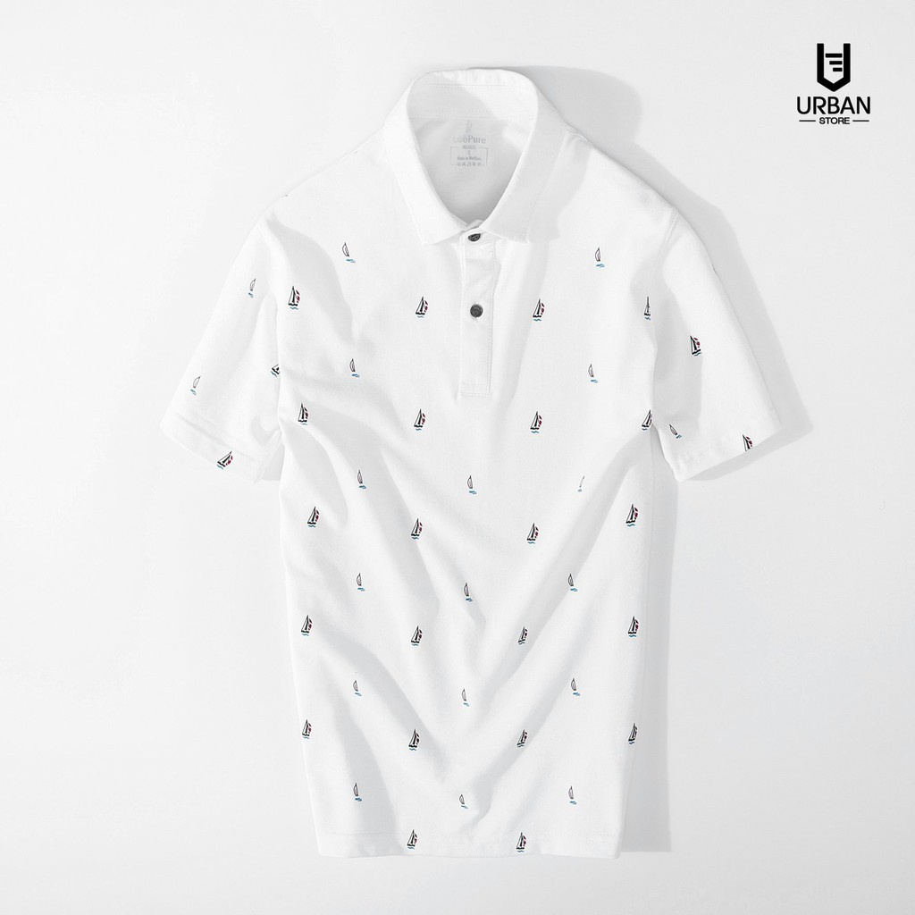 Áo Thun Polo Nam cooPure, Áo Thun Polo Nam Form Slimfit, 95% Cotton Họạ Tiết Sailboat 2613 | BigBuy360 - bigbuy360.vn