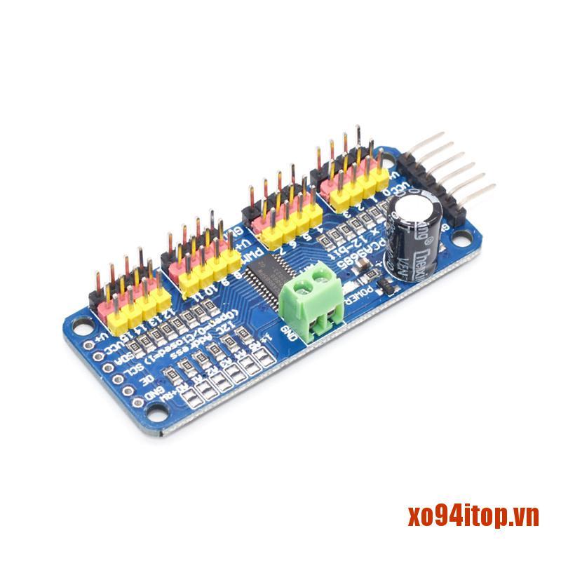 CHANNEL Mạch Điều Khiển Servo 16 Kênh 12-bit Pwm / Servo Giao Diện I2C Dành Cho Servo Shiel