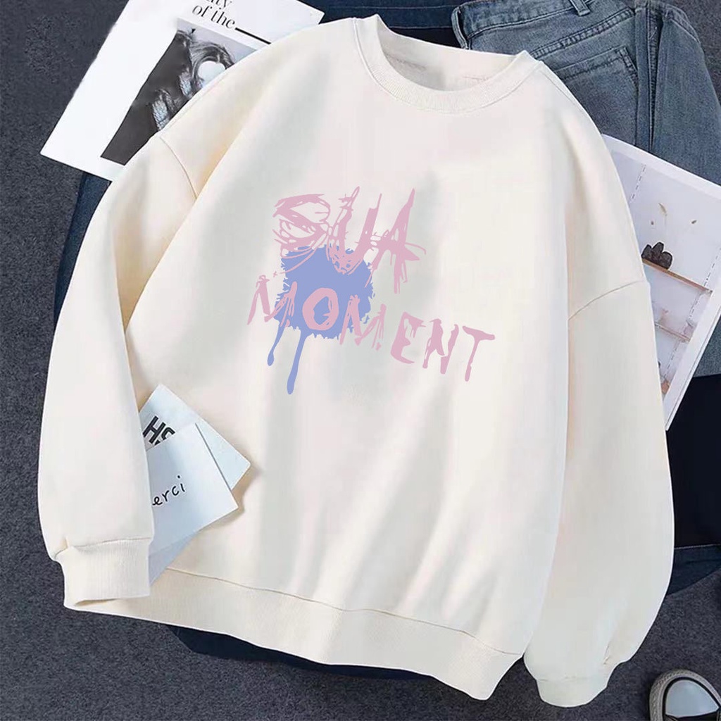 Áo Nỉ Dài Tay Form Rộng Thời Trang Mùa Đông Dành Cho Nữ