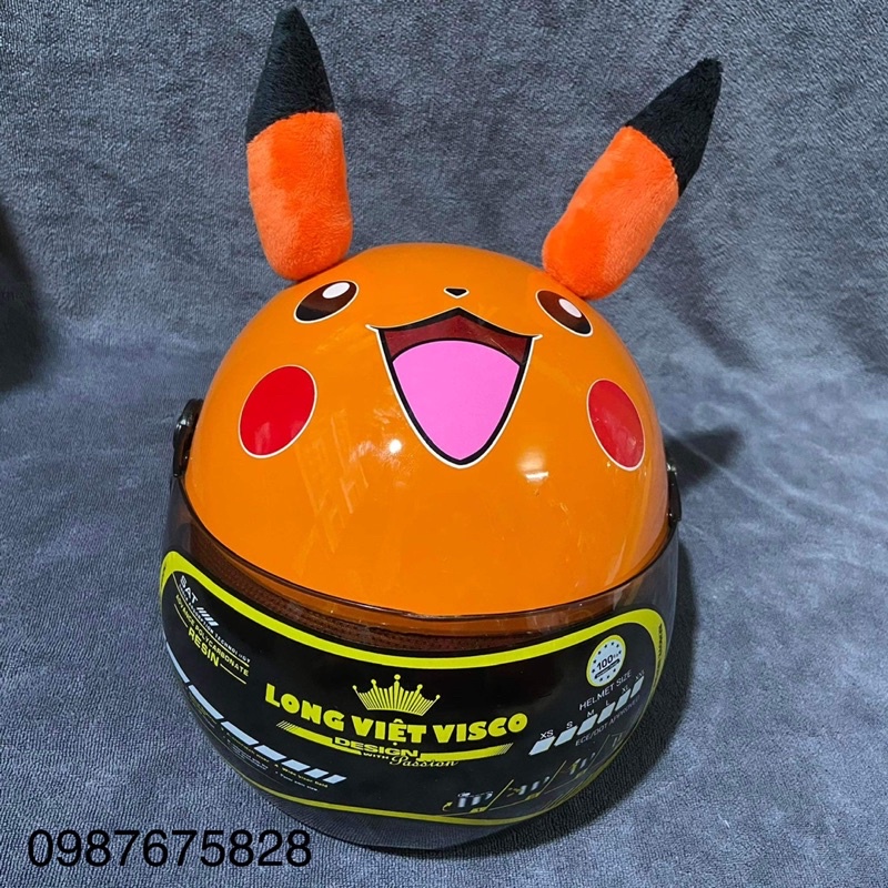 [ Giá Sỉ] rllllNón bảo hiểm {picachu em bé} cao cấp