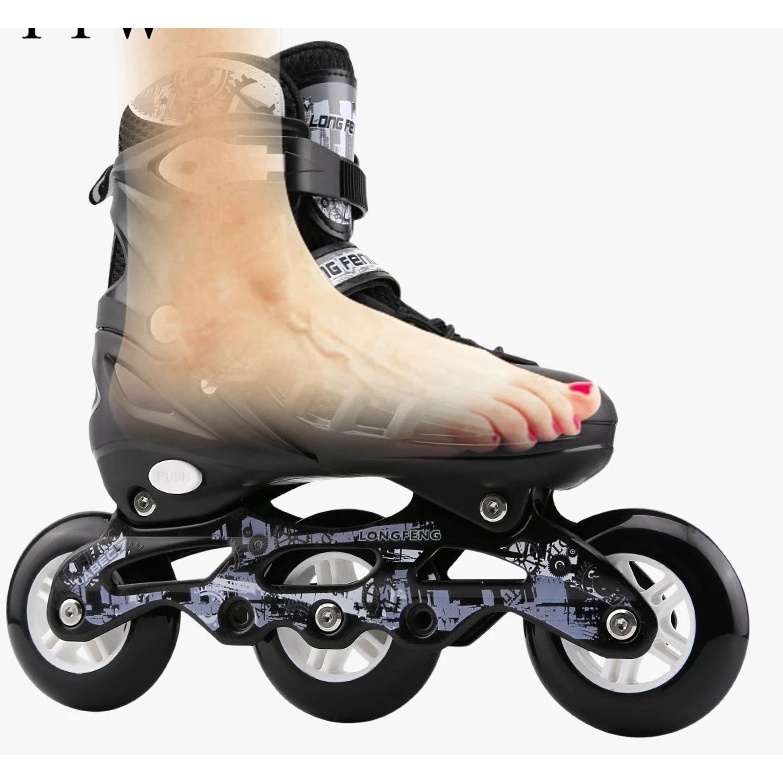 Giày Trượt Patin 3 Bánh Xe 3 * 76mm Dành Cho Nam Và Nữ