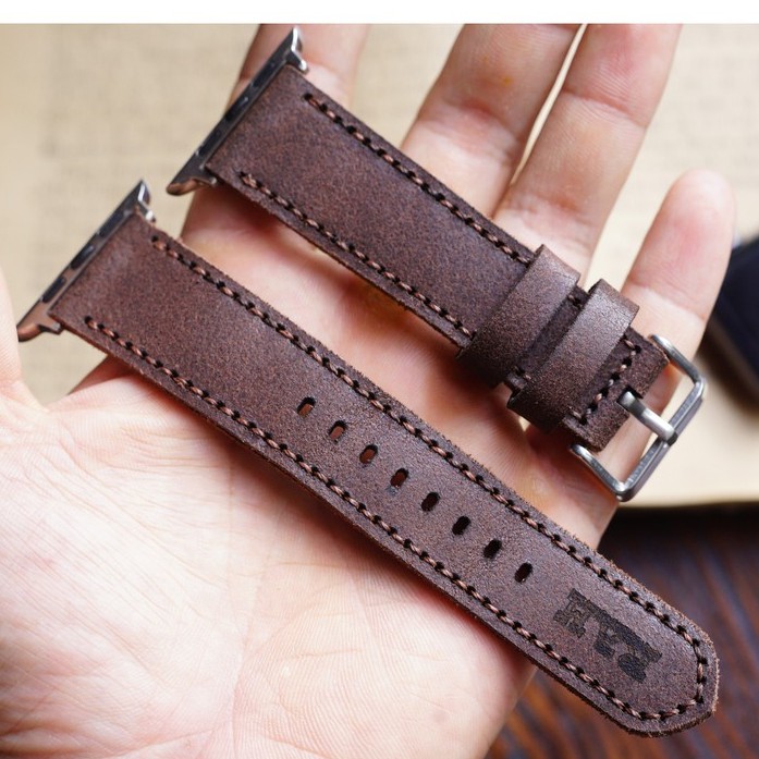 Dây đồng hồ Apple Watch , Iwatch , Iphone Watch Da Bò Thật  RAM Leather Classic  Bền Đẹp