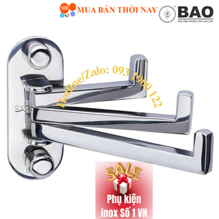 Móc áo bn – 160 inox bảo, móc 3 chia inox 304