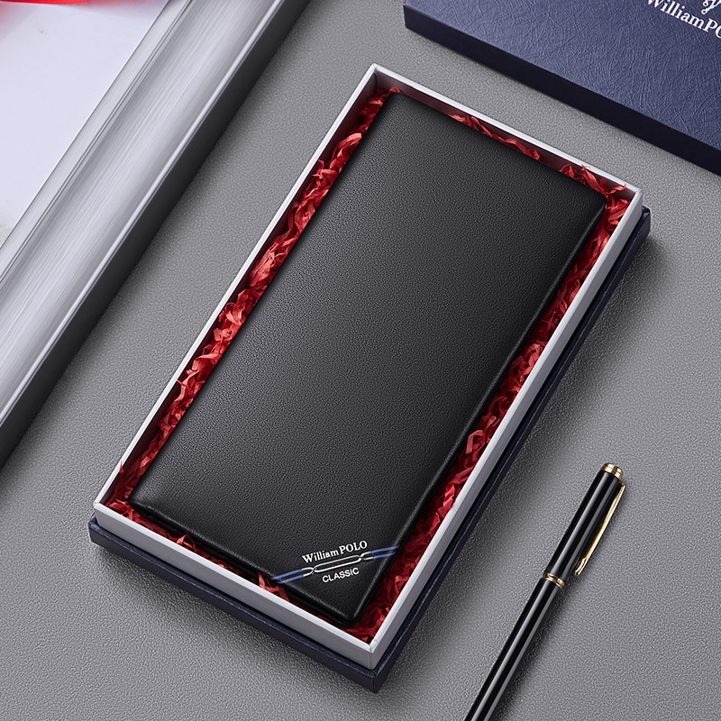 Ví Da Nam Cao Cấp Bóp Nam Da Bò Thật Chính Hãng WILLIAMPOLO -POLO201536