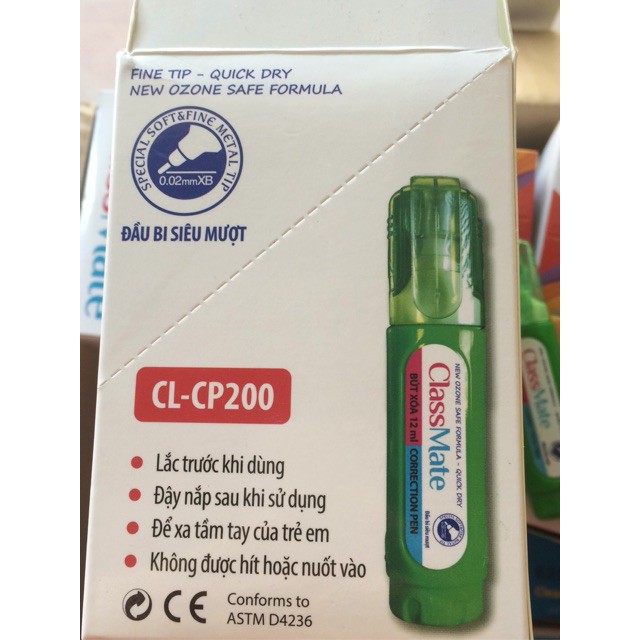Bút Xoá Nước 😍FREESHIP😍 Bút Xoá Classmate 12ml