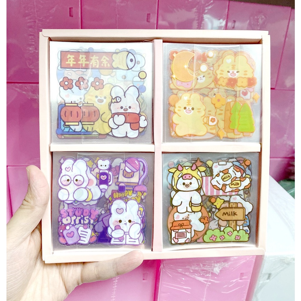 Sticker 2d/ sticker dán mini ngộ nghĩnh cho bé