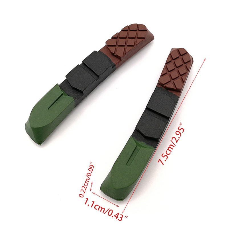SUP 1 Pair Mountain MTB Bike Bicycle Brake Pads V-shaped Braking Holder Shoes Block
