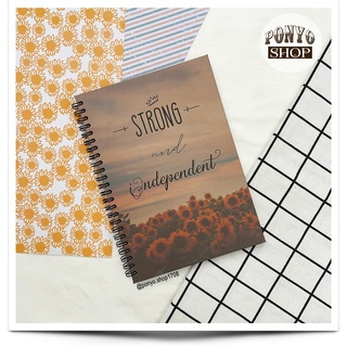 Sổ tay Handmade Vintage, bìa cứng - Mẫu Strong and Independent