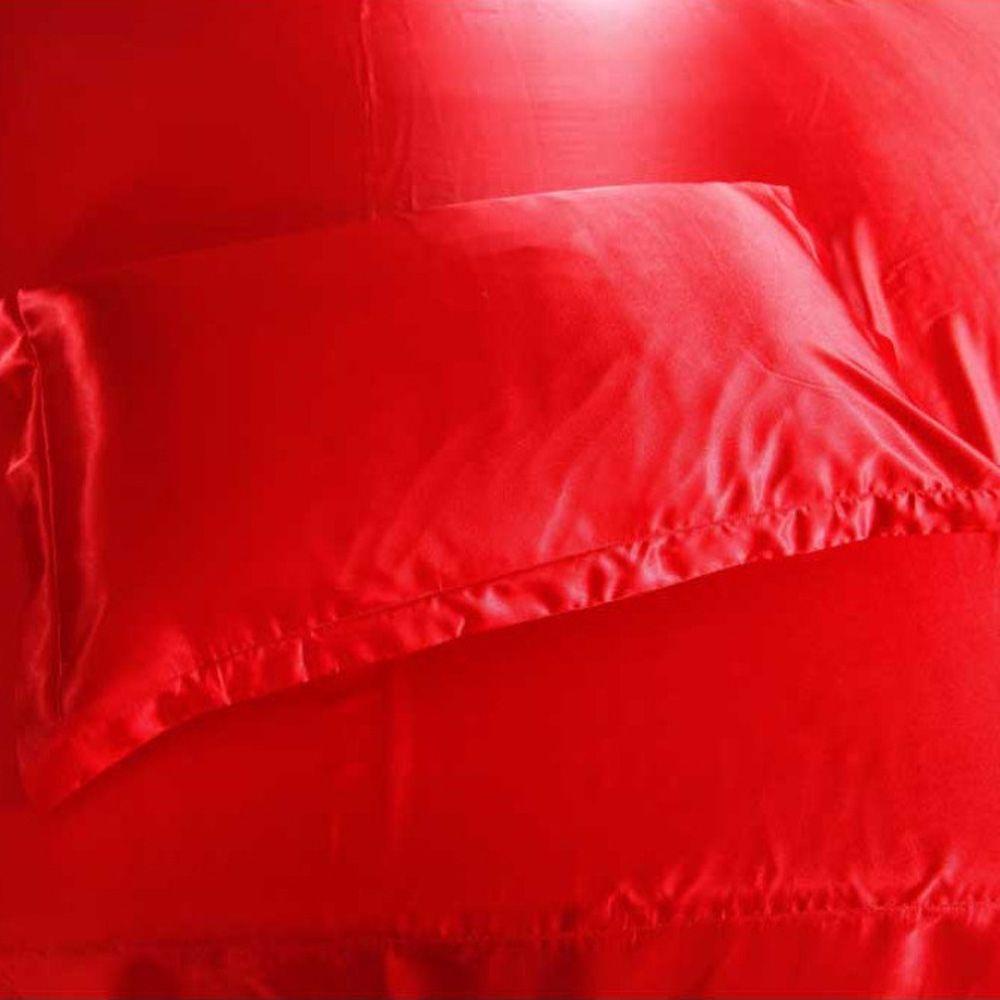 CONOPERY Vỏ Gối Lụa Trơn Màu Kích Thước 50 * 70cm