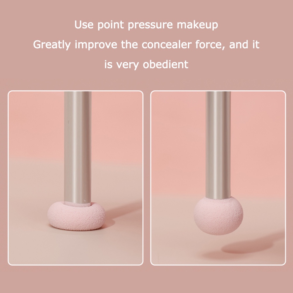 Cọ Trang Điểm Che Khuyết Điểm Ướt Và Khô Dạng Đầu Xốp Tiện Dụng