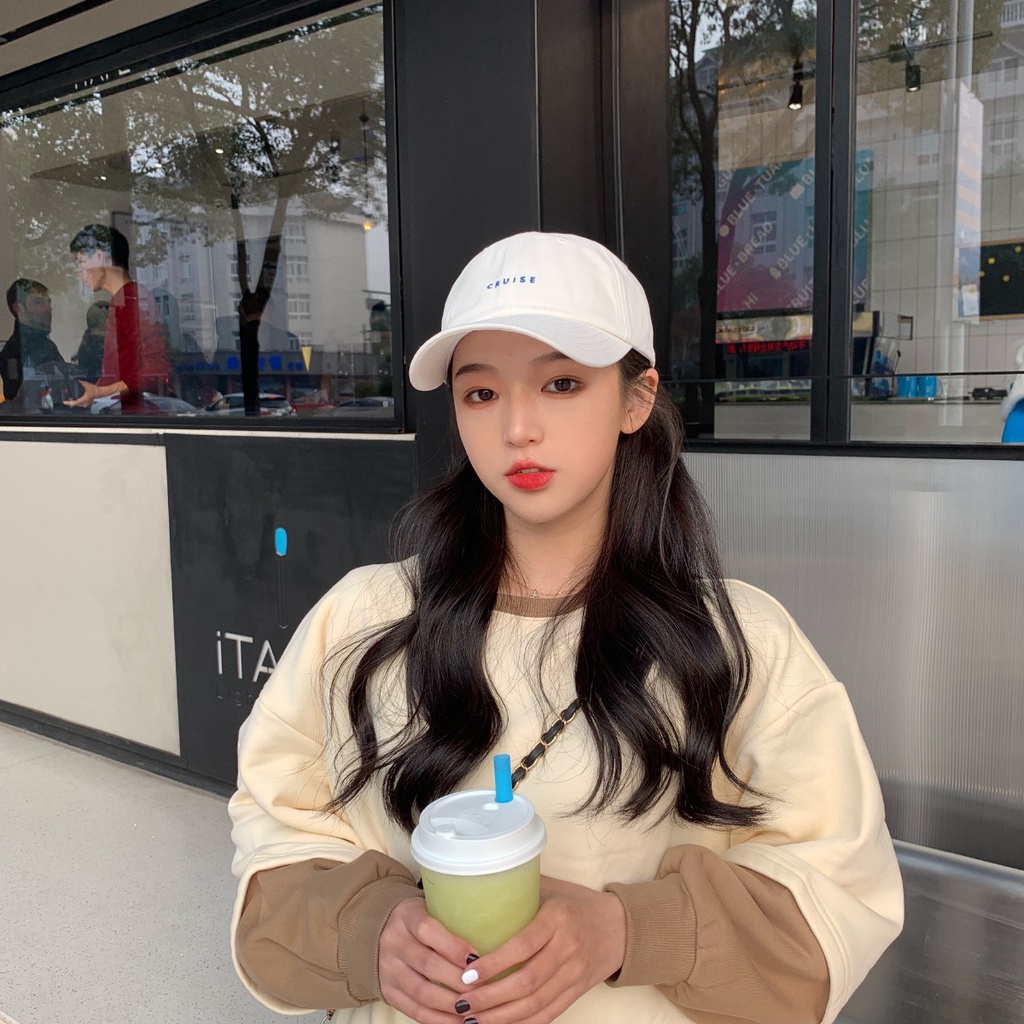 Mũ thêu chữ đơn giản phong cách Hiphop Hàn Quốc YKD